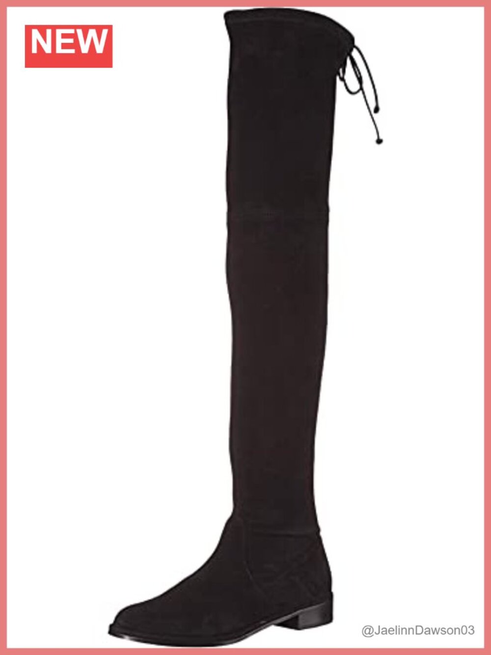 Over the Knee Stretch Suede Boots Block Heel Pull On